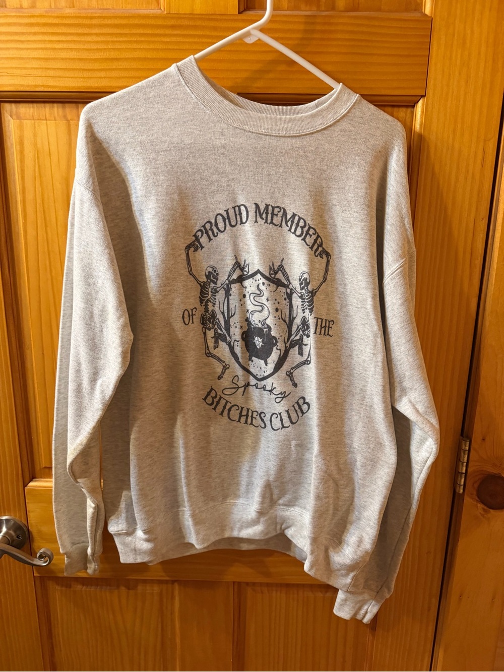 Halloween Gray Crew Sweatshirt